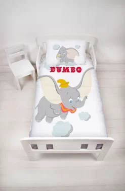 DUMBO Bettwäsche 40x60 + 100x135 Cm ☆ Kinder-Bettwäsche Für Mädchen & Jungen ☆ Disney Dumbo Elefant - 100% Baumwolle -Disney 10dbb98de58f1a8d605723ac6c787188