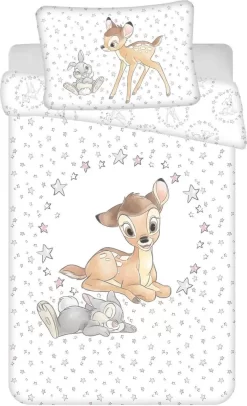 Disney Bambi Baby Bettwäsche Kopfkissen Bettdecke 100x135 Cm
