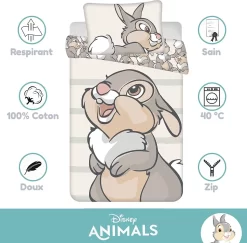 Disney Klopfer Bambi Bettwäsche Kopfkissen Bettdecke 100x135 Cm -Disney 21c709a4f04341cb42a613c1ea8845b6