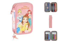 Doppel-Federtasche Princesses Disney Dream It Rosa 125 X 195 X 4 Cm 28 Teilig
