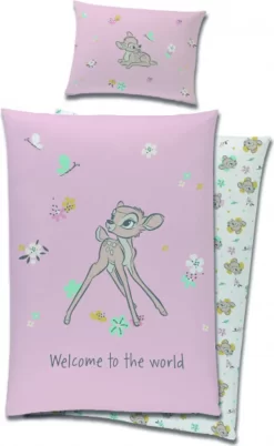 Disney Bambi Babybettwäsche - Set 100x135cm + 40x60cm
