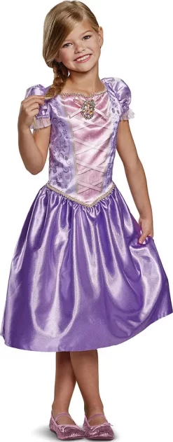 Kinderparty Disney Princess Rapunzel Kinderkostüm Classic XS (3-4 Jahre) Kinderkostüme 100% Polyester Prinzessin PTY_Karneval Mädchenkostüme