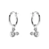 Disney Kinderohrring Mickey Mouse Creolen Silber 925 Weiße Kristalle ES00032SRWL