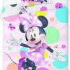 Disney Minnie Mouse Bettbezug, Happy - 140 X 200 + 70 X 90 Cm - Baumwolle