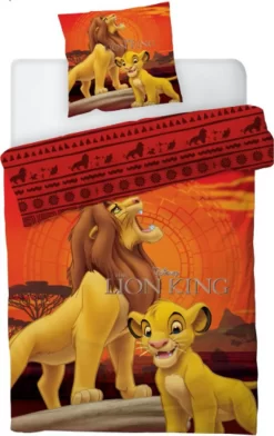 Disney Bettbezug Lion King 140 X 200 Cm Polyester Orange