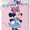 Disney Baby Kinder Bettwäsche Minnie Mouse Rosa Punkte 135x100 60x40