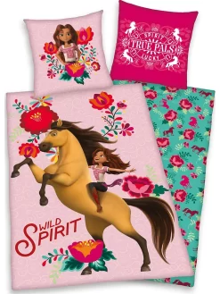 Disney Möbel Bettwäsche Spirit, 135 X 200 Cm + 80 X 80 Cm Bettwäsche 100% Baumwolle Bettwäsche 135 X 200 Cm Winterlagerverkauf