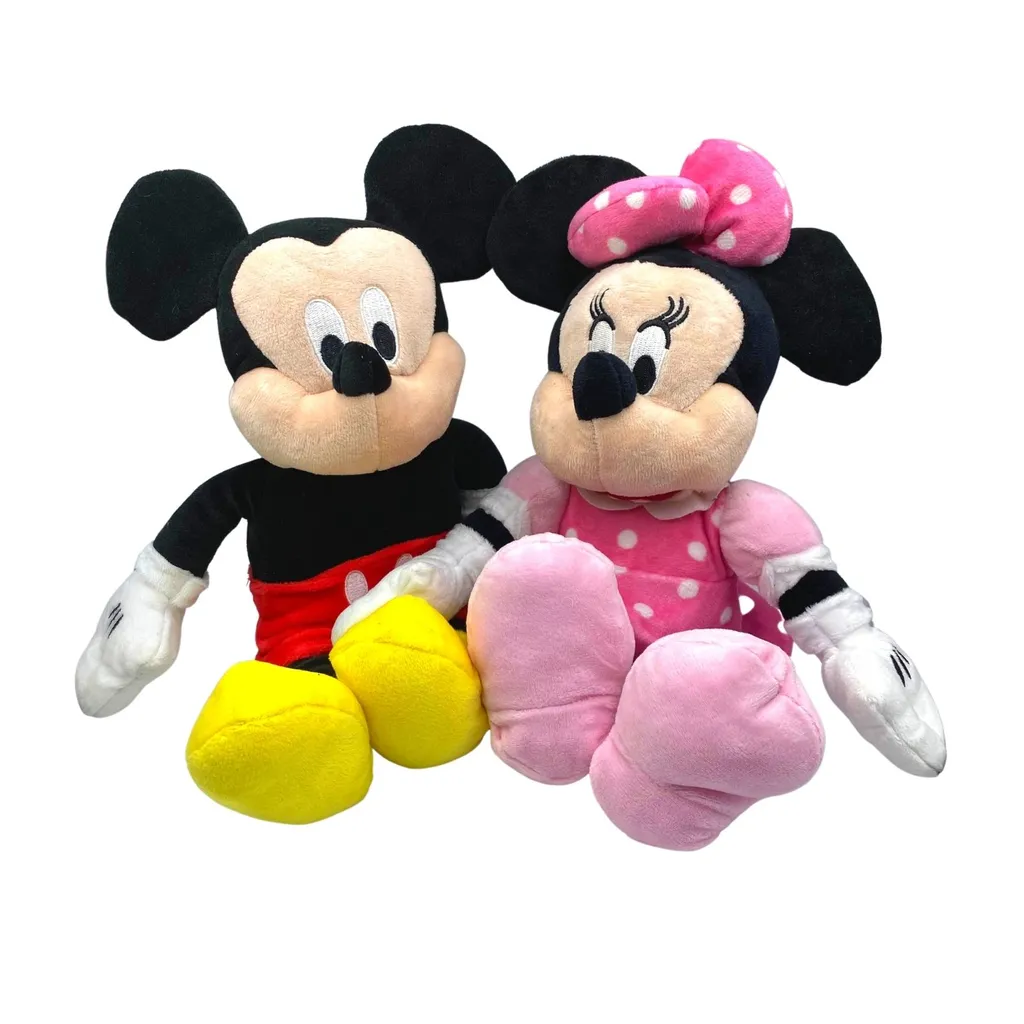 Disney Micky & Minnie Maus Im Set Ca.32cm Groß 1 Disney Micky & Minnie Maus Im Set Ca.32cm Groß