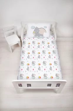 DUMBO Bettwäsche 40x60 + 100x135 Cm ☆ Kinder-Bettwäsche Für Mädchen & Jungen ☆ Disney Dumbo Elefant - 100% Baumwolle -Disney 81695f948e8390510515104e4ed7e750