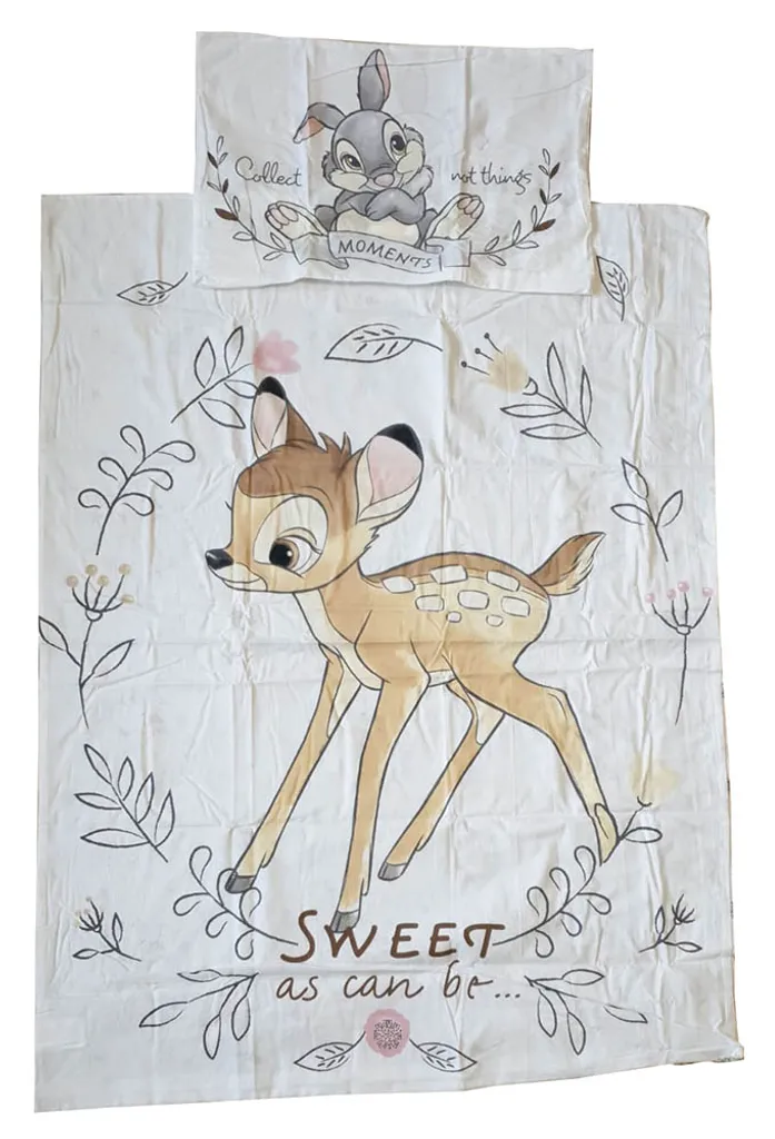 Disney Bambi Klopfer - Baumwoll-Bettwäsche - Set 100x135 40x60cm 2 Disney Bambi Klopfer - Baumwoll-Bettwäsche - Set 100x135 40x60cm – Bild 2