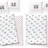 Disney Mickey & Minnie Mouse Partner Bettwäsche Doppelpack 80x80 + 135x200cm 100% Baumwolle Mit Reißverschluss