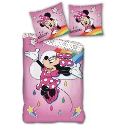 Disney Minnie Mouse Kinderbettwäsche Set 2-teilig Minnie Maus Bettwäsche 135-140 X 200 Cm