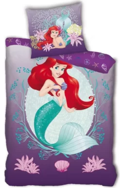 Disney Bettbezug Ariel Mädchen 140 X 200 Cm Polyester Lila