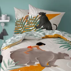 Disney Dschungelbuch Bettbezug, Happy - 140 X 200 Cm + 63 X 63 Cm - Baumwolle 7 Disney Dschungelbuch Bettbezug, Happy - 140 X 200 Cm + 63 X 63 Cm - Baumwolle -Disney c60c3823f55e2e1695de2787524edbab