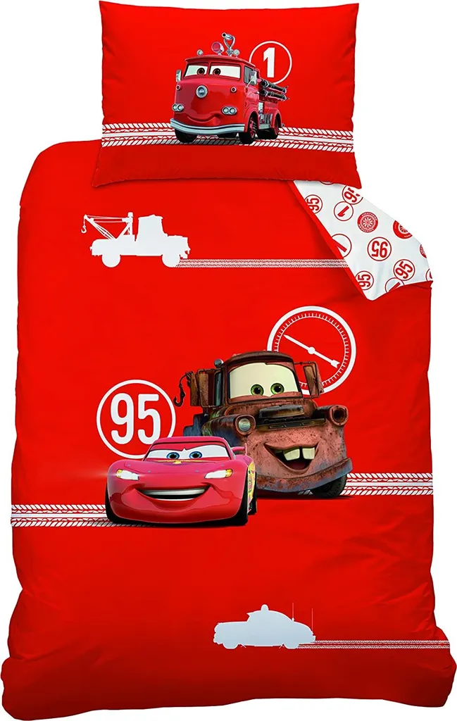 Disney CARS Jungen Bettwäsche Wendebettwäsche Kinderbettwäsche 110x140cm Baumwolle Rot 1 Disney CARS Jungen Bettwäsche Wendebettwäsche Kinderbettwäsche 110x140cm Baumwolle Rot