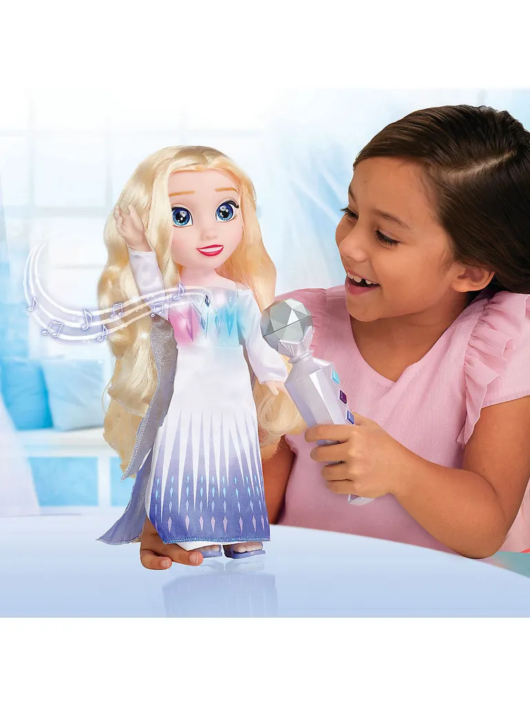Disney Jakks Pacific Spielwaren Die Eiskönigin 2 - Sing Mit Mir" Elsa Puppe 35 Cm, Inkl. Mikrofon Licht Und Sound Stehpuppen Puppen Großpuppen" 6 Disney Jakks Pacific Spielwaren Die Eiskönigin 2 - Sing Mit Mir" Elsa Puppe 35 Cm, Inkl. Mikrofon Licht Und Sound Stehpuppen Puppen Großpuppen" – Bild 6