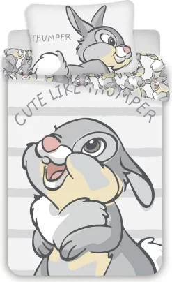 Disney Bambi Klopfer Hase - Kinder Bettwäsche Set 100x135 40x60cm