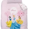 Disney Princess Mädchen Bettwäsche Wendebettwäsche Kinderbettwäsche 110x140cm Rosa Baumwolle
