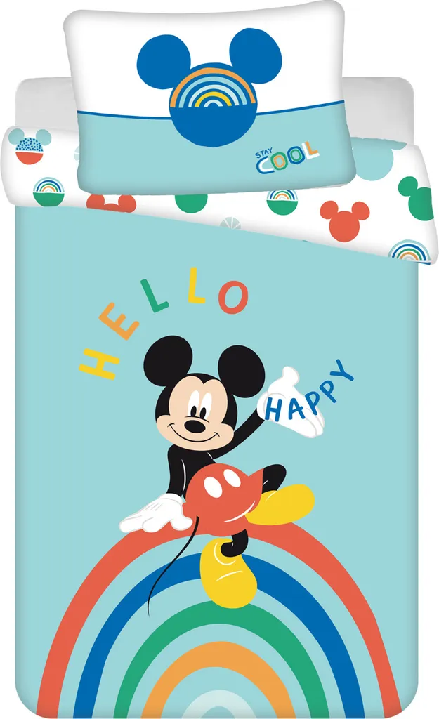 Disney Möbel Kinderbettwäsche Mickey, Rainbow, 135x100 + 40x60 Cm Bettwäsche 100% Baumwolle Bettwäsche 100 X 135 Cm 1 Disney Möbel Kinderbettwäsche Mickey, Rainbow, 135x100 + 40x60 Cm Bettwäsche 100% Baumwolle Bettwäsche 100 X 135 Cm