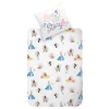 Disney Prinzessin Kinder-Bettwäsche 80x80 + 135x200 Cm · Arielle, Vaiana, Mulan, Belle, Rapunzel, Cinderella · 100% Baumwolle