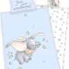 Disney Dumbo Baby Bettwäsche 40x60 + 100x135 Cm 100% Baumwolle
