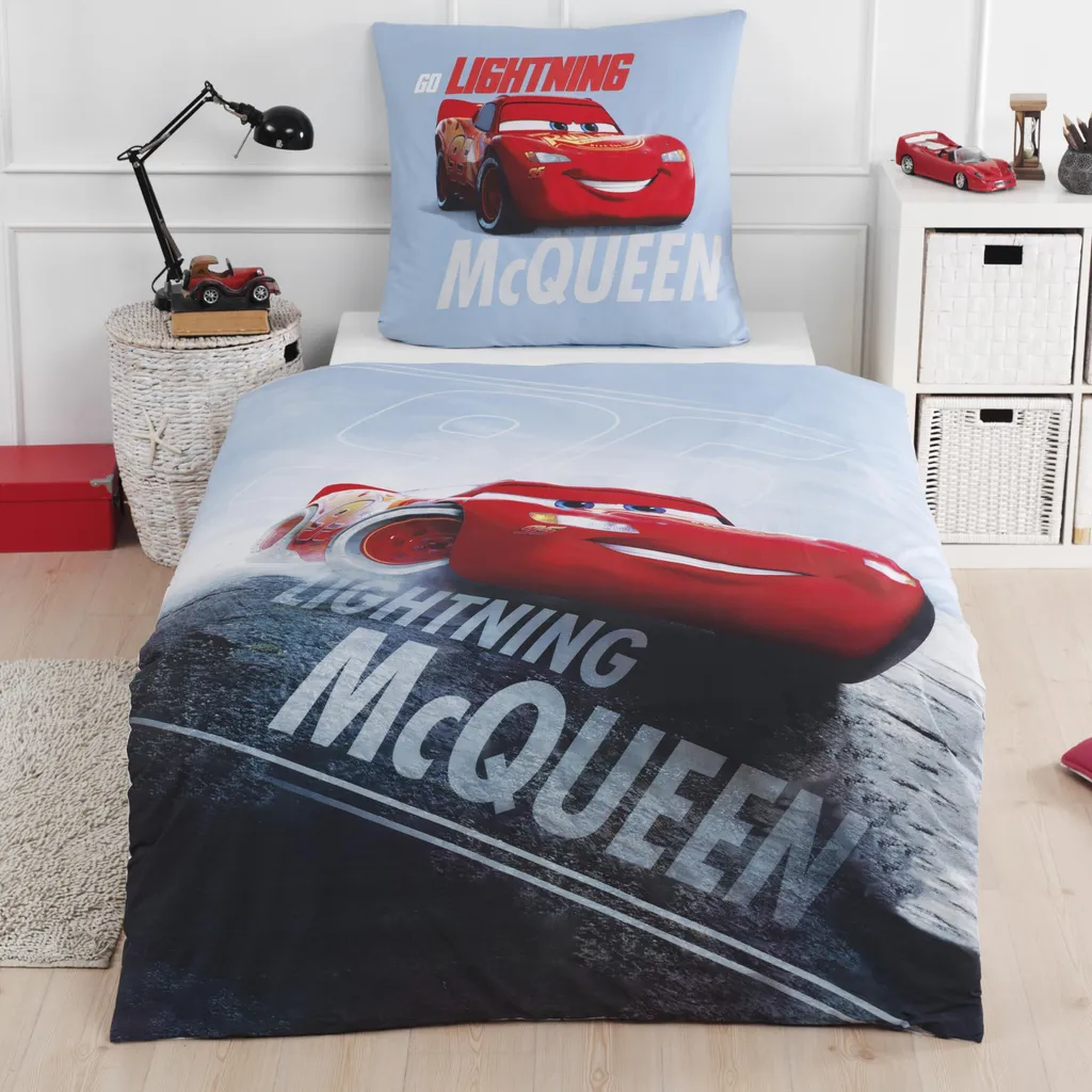 Cars Bettwäsche 135x200 + 80x80 Cm 2 Tlg., 100 % Baumwolle In Renforcé, Kinderbettwäsche Für Jungen Disney's Cars Auto, Lightning McQueen 1 Cars Bettwäsche 135x200 + 80x80 Cm 2 Tlg., 100 % Baumwolle In Renforcé, Kinderbettwäsche Für Jungen Disney's Cars Auto, Lightning McQueen